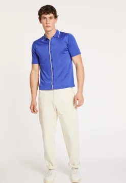 Maison Montagut Chemise Manches Courtes En Fil Lumiere - Roman><noscript><img width=