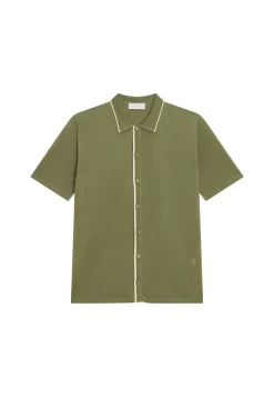 Maison Montagut Chemise Manches Courtes En Fil Lumiere - Roman><noscript><img width=