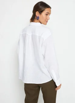 Maison Montagut Chemise Manches Longues En Lin - Tonya><noscript><img width=