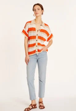 Maison Montagut Chemisier Ajoure En Coton Bio - Merlin><noscript><img width=