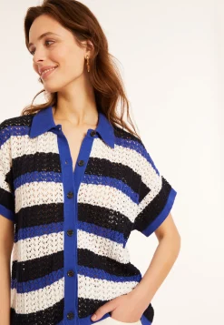 Maison Montagut Chemisier Ajoure En Coton Bio - Merlin><noscript><img width=