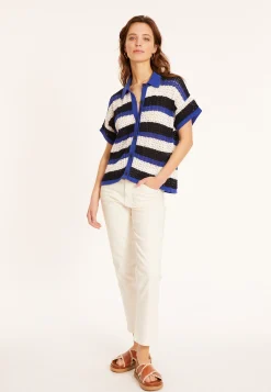 Maison Montagut Chemisier Ajoure En Coton Bio - Merlin><noscript><img width=