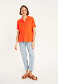 Maison Montagut Chemisier En Lin Flamme - Pablito><noscript><img width=