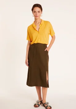 Maison Montagut Chemisier En Lin Flamme - Pablito><noscript><img width=