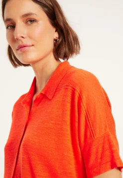 Maison Montagut Chemisier En Lin Flamme - Pablito><noscript><img width=