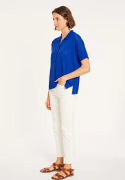 Maison Montagut Chemisier En Lin Flamme - Pablito><noscript><img width=