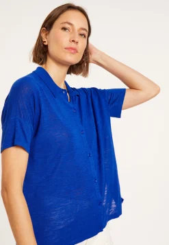 Maison Montagut Chemisier En Lin Flamme - Pablito><noscript><img width=