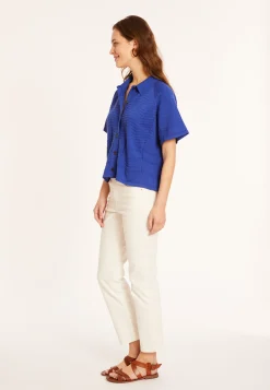 Maison Montagut Chemisier Manches Courtes En Coton - Medina><noscript><img width=