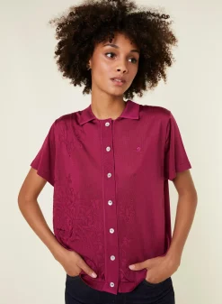 Maison Montagut Chemisier Manches Courtes A Motifs - Eloise><noscript><img width=