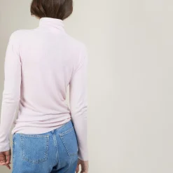 Maison Montagut Col Roule En Bambou Cachemire - Bianca><noscript><img width=