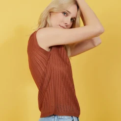 Maison Montagut Debardeur Ajoure En Fil Lumiere - Nancy><noscript><img width=