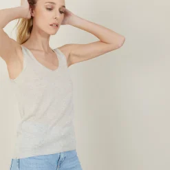 Maison Montagut Debardeur Col Rond Effet Irrise - Ness><noscript><img width=