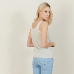 Maison Montagut Debardeur Col Rond Effet Irrise - Ness><noscript><img width=