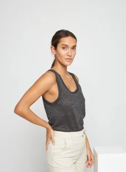 Maison Montagut Debardeur Col Rond Effet Irrise - Stella><noscript><img width=