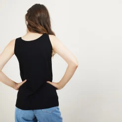 Maison Montagut Debardeur Col Rond En Laine - Biella><noscript><img width=