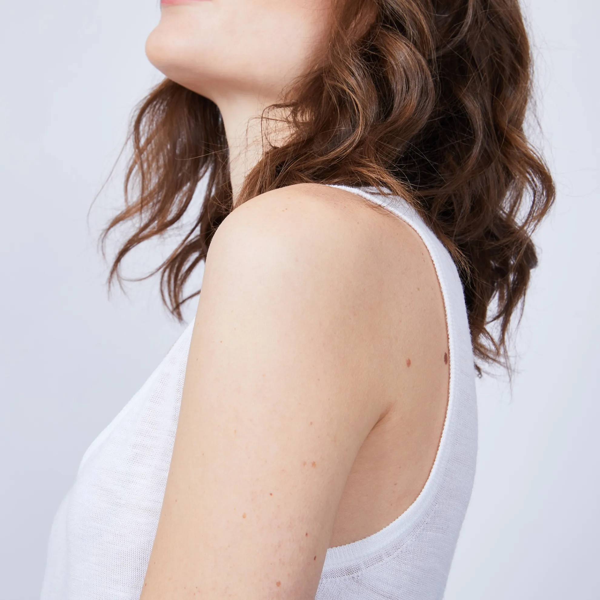 Maison Montagut Debardeur Col Rond En Lin Flamme - Java>Femme T-Shirts