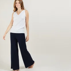 Maison Montagut Debardeur Col V En Laine - Blanchette><noscript><img width=