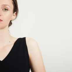 Maison Montagut Debardeur Col V En Laine - Blanchette><noscript><img width=