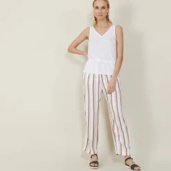 Maison Montagut Debardeur Col V En Lyocell - Blou>Femme T-Shirts