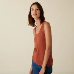 Maison Montagut Debardeur En Bambou Cachemire Maille Fine - Aetim><noscript><img width=