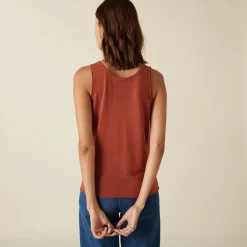 Maison Montagut Debardeur En Bambou Cachemire Maille Fine - Aetim><noscript><img width=