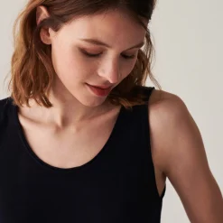 Maison Montagut Debardeur En Bambou Cachemire Maille Fine - Aetim><noscript><img width=