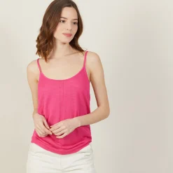 Maison Montagut Debardeur En Lin Flamme - Mijas><noscript><img width=