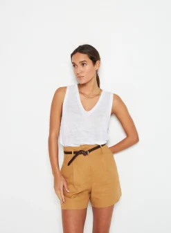 Maison Montagut Debardeur En Lin Flamme - Tahiti><noscript><img width=