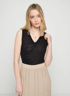 Maison Montagut Debardeur En Lin Flamme - Tahiti><noscript><img width=