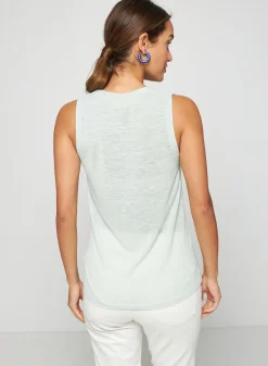 Maison Montagut Debardeur En Lin Flamme - Tahiti><noscript><img width=