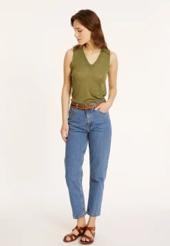 Maison Montagut Debardeur En Lin Flamme - Tahiti><noscript><img width=