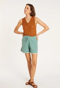 Maison Montagut Debardeur En Lin Flamme - Tahiti><noscript><img width=