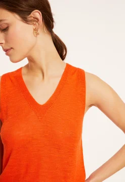 Maison Montagut Debardeur En Lin Flamme - Tahiti><noscript><img width=