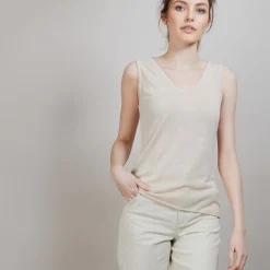 Maison Montagut Debardeur En Lin Flamme - Boreal><noscript><img width=