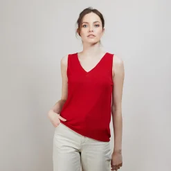 Maison Montagut Debardeur En Lin Flamme - Boreal><noscript><img width=