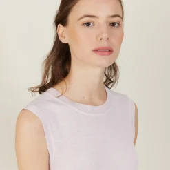 Maison Montagut Debardeur Large Bretelle En Lin Flamme - Billie><noscript><img width=