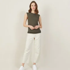 Maison Montagut Debardeur Large Bretelle En Lin Flamme - Billie><noscript><img width=