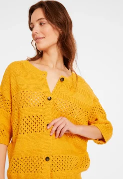 Maison Montagut Gilet Ajoure En Coton Et Lin - Maylisse><noscript><img width=