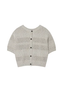 Maison Montagut Gilet Ajoure En Coton Et Lin - Maylisse><noscript><img width=