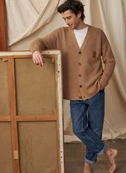 Maison Montagut Gilet Ample Boutone Avec Logo En Laine Merinos - Frederic><noscript><img width=