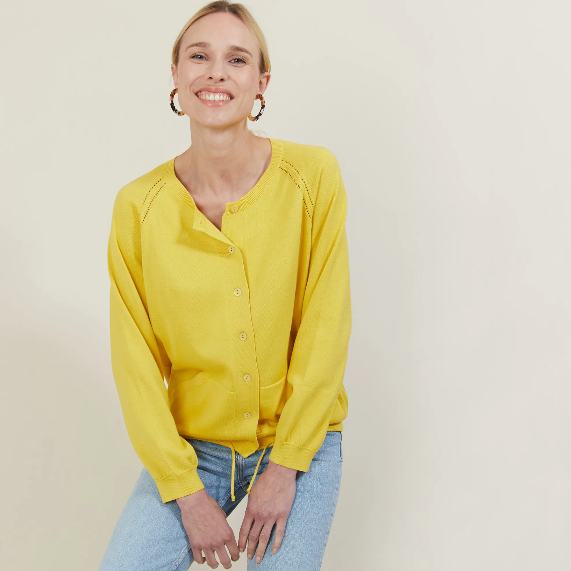 Maison Montagut Gilet Avec Cordon En Coton - Aniss>Femme Vestes Et Gilets