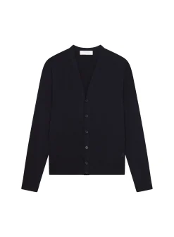 Maison Montagut Gilet Boutonne Avec Logo En Laine Merinos - Etienne><noscript><img width=