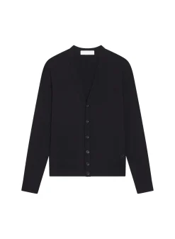 Maison Montagut Gilet Boutonne Avec Logo En Laine Merinos - Etienne><noscript><img width=