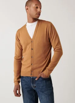 Maison Montagut Gilet Boutonne Avec Logo En Laine Merinos - Etienne><noscript><img width=