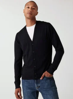 Maison Montagut Gilet Boutonne Avec Logo En Laine Merinos - Etienne><noscript><img width=