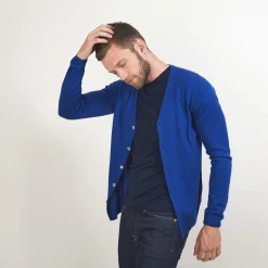 Maison Montagut Gilet Boutonne En Laine Merinos - Brad><noscript><img width=