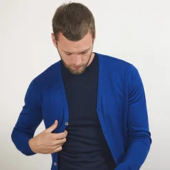 Maison Montagut Gilet Boutonne En Laine Merinos - Brad><noscript><img width=