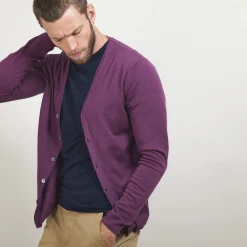 Maison Montagut Gilet Boutonne En Laine Merinos - Brad><noscript><img width=