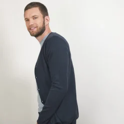 Maison Montagut Gilet Boutonne En Laine Merinos - Brad><noscript><img width=