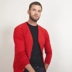 Maison Montagut Gilet Boutonne En Laine Merinos - Brad><noscript><img width=